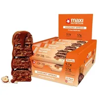 Maxi Nutrition Protein Waffle Bar 12x40g - CHRUNCH HAZELNUT SPREAD Riegel, 550 g, Riegel