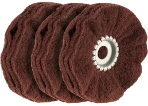 Osborn Schleifvliesring-Set, 3-teilig (A), zum Satinieren mittelfein, Ring-⌀ 150 mm