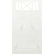 Plus Gartentor 100 x 180 cm Weiß
