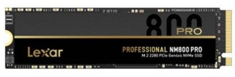 Lexar Professional NM800PRO - SSD - 512 GB - intern - M.2 2280 - PCIe 4.0 x4 (NVMe)