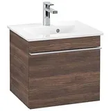 Villeroy & Boch Venticello Waschbeckenunterschrank mit 1 Auszug × Breite 46,6 x 42 x 42,6 cm, Griff Chrom, arizona oak