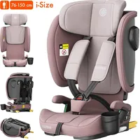 Daliya® JOYMAX i-Size Kindersitz, ISOFIX, Top Tether mit Warnmelder, für Kinder 76-150 cm, ab 15 Monaten, 9-36 kg, Autokindersitz | Rosa - Rosa