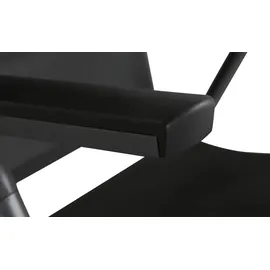 Möbel Kraft Solitaire Gartenklappsessel 58,5 x 67 x 109 cm grau/silber klappbar