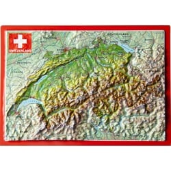 Georelief Reliefpostkarte Schweiz - 0