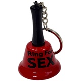 BUSDUGA 4470 Metall-Schlüsselanhänger Glocke "Ring for Sex", 6x3,8cm, Erotischer Scherzartikel Sexklingel (1)