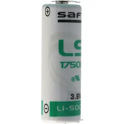 SAFT LS17500 Lithium Batterie , Size A, mit 1er Print Kontakten