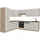 Vicco Winkelküche L-Form 227 x 287 cm Grau/Beige