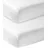 Meyco Baby Spannbettlaken für Kinderbett - 2er Pack - 70x140cm - Jersey Spannbetttuch - 100 % Baumwolle - Oeko Tex zertifiziert - Rundum-Gummizug, atmungsaktiv - Uni - Weiß