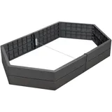 GARANTIA Hochbeet Verlängerungsset Stone 2 Paneele 55 cm