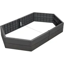 GARANTIA Hochbeet Verlängerungsset Stone 2 Paneele 55 cm
