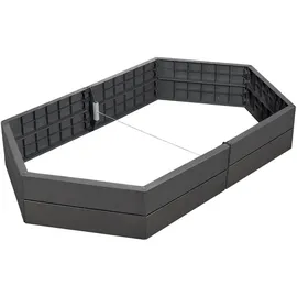 GARANTIA Hochbeet Verlängerungsset Stone 2 Paneele 55 cm