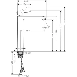 Hansgrohe Metris 260 Einhebelmischer DN 15 chrom 31184000