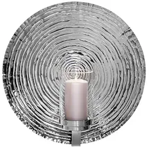 Fink Wandleuchter "Azora" mit Glas in Silber - H. 52 cm - D. 52 cm | Gr.: onesize