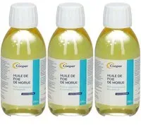 Cooper Huile de Foie Morue Solution Buvable 3x150 ml