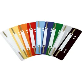 SOENNECKEN Heftstreifen 3173 kurz Kunststoffdeckl. Blau 25 St.
