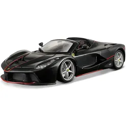Bburago 18-26022BK - Modellauto - LaFerrari Aperta (schwarz, Maßstab 1:24)