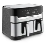 Tefal Dual Drawer Heißluftfritteuse EY90JDE schwarz/Edelstahl
