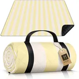 HOEL Picknickdecke Gelb + Ivory