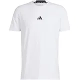 adidas Herren Shirt Designed for Training Workout, white XL
