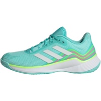 adidas Damen Novaflight Volleyball Shoes Sneakers, Flash Aqua/FTWR White/Lucid Lemon, 40
