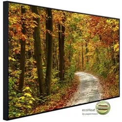 papermoon Infrarotheizung »EcoHeat - Weg im bunten Herbstwald«, Matt-Effekt