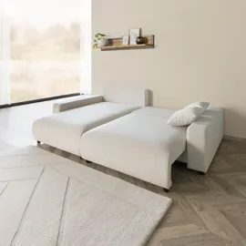 Livora Ecksofa Samt 234x170x78 beige SOFIA