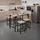 Tectake Bartisch Set Edinburgh 100 x 124 x 88,50 cm Holz Hell/Eiche Sonoma