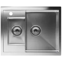 Klarstein - Edelstahl Küchenspüle (61x50 Cm), Inklusive Überlauf & Sieb - Hochwertiges Waschbecken Für Die Küche, Passend Für Jeden Standardwasserhahn, Ideal Für Deine Küchenausstattung