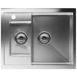 Klarstein - Edelstahl Küchenspüle (61x50 Cm), Inklusive Überlauf & Sieb - Hochwertiges Waschbecken Für Die Küche, Passend Für Jeden Standardwasserhahn, Ideal Für Deine Küchenausstattung