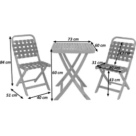 Mendler HWC-P70 Set 2-tlg. Grau