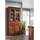 Massivmoebel24 Vitrine Akazie 95 x 50 x 195 cm Braun