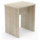 VCM Holz Sitzhocker Würfel Fußablage Beistelltisch Esal