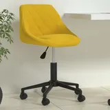 vidaXL Bürostuhl Drehbar Senfgelb Samt - Gelb