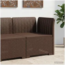vidaXL 1-Sitzer Garten-Sofa Rattan-Look 0 x 0 x 0 cm Braun