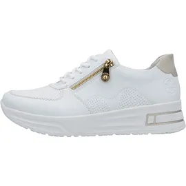 Rieker N8100-80 Damen Weite E Beige/Weiß 36