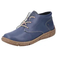 Rieker Winterboots, Schnürboots, Kurz-Stiefelette mit Schaftrandpolsterung, Gr. 40, blau, , 86837048-40