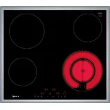 Neff T16SDF9R0 Elektrokochfeld, 60 cm Schwarz, mit Edelstahlrahmen