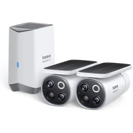 Baseus S1 Pro 3K Dual Outdoor Kamera Weiß
