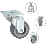 vidaXL Lenkrollen 12 Stk. 50 mm grau