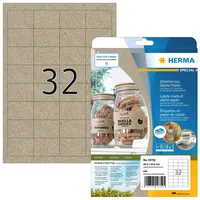 Herma Etiketten braun, matt, 20 Blatt 640 Etiketten) (10752)