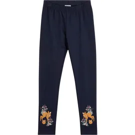 bonprix Thermoleggings BONPRIX "Thermo-Leggings", Mädchen, Gr. 152, N-Gr, blau (dunkelblau), Obermaterial: 95% Baumwolle, 5% Elasthan, Hosen, aus Baumwolle und Elasthan, bequeme Passform