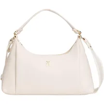 Tommy Hilfiger TH Essential Shoulder Bag Schultertasche Kunstleder Beige/Creme