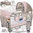 Kidiz KIDIZ® Babybett Reisebett Kinderreisebett Faltbar mit Matratze 120x60, Seiteneingang, Wickelauflage, Mosktionetz, Spielbogen & Tragetasche Baby Beistellbett Kinderbett ab Geburt bis 15 kg