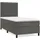 vidaXL Boxspringbett 100 x 200 cm Dunkelgrau