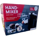 Elektrischer Handmixer Handrührgerät Handrührer – 5 Geschwindigkeiten und Turbo