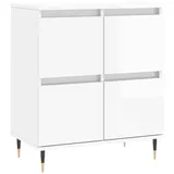 vidaXL Sideboard Hochglanz-Weiß 60x35x70 cm Holzwerkstoff