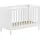 Vipack Babybett VIPACK "in gradlinigem Design, standfest gebaut, pflegeleichte Oberfläche", weiß, B:66,2cm H:85,2cm L:125cm, Holzwerkstoff, Massivholz, Babybetten, Babybett, 60x120 cm, 3-fach verstellbarer Lattenrost, Ausf. weiß lackiert