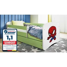raumhirsch furniture Kinderbett Raumhirsch 80 x 180 cm Holzwerkstoff grün