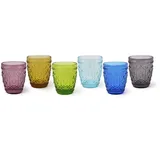 Excelsa 64347 Vinci Set mit 6 Wassergläsern, Glas, grau