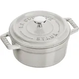 Staub La Cocotte Mini 10 cm, rund, Weisser Trüffel, Gusseisen